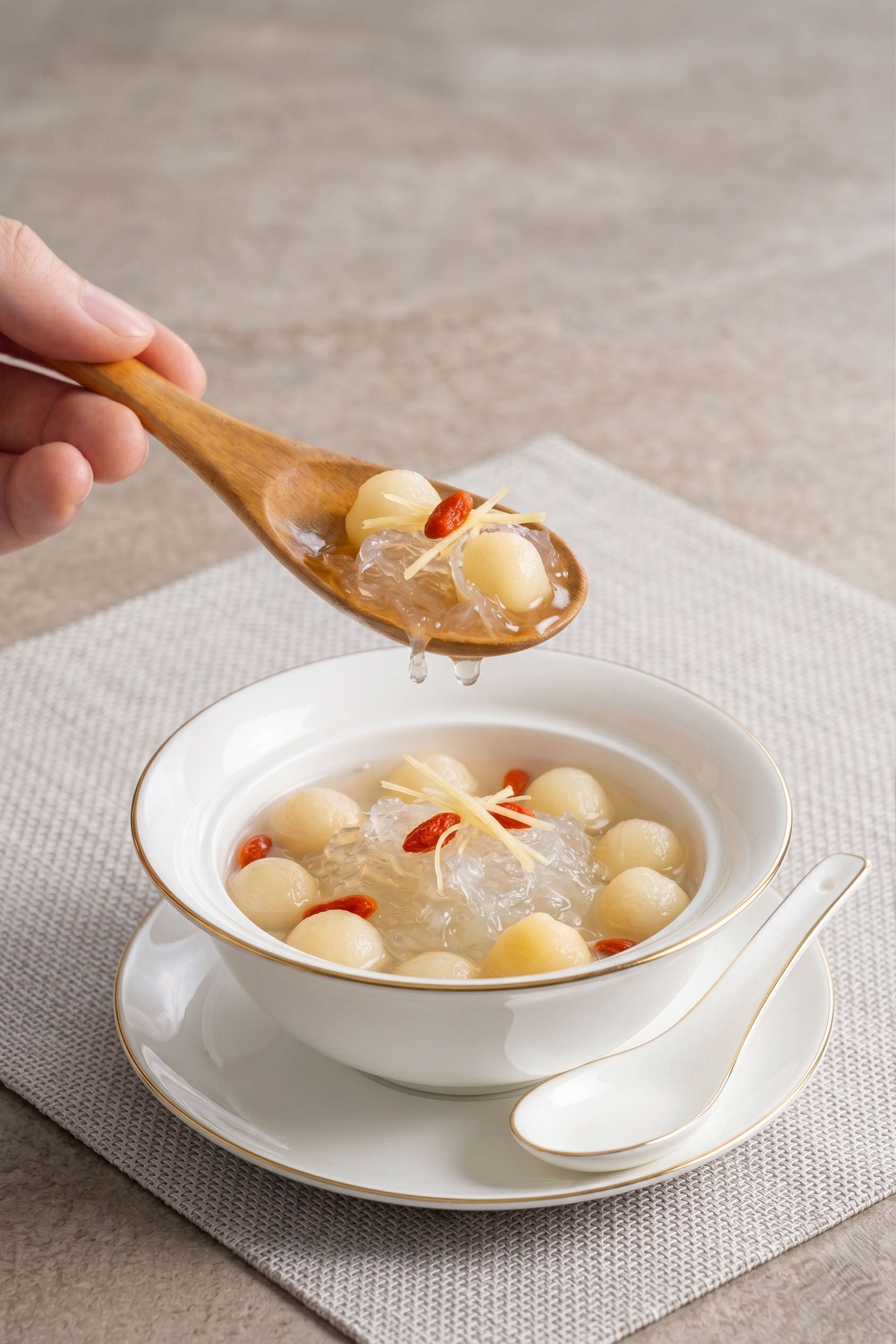 Món ăn được trình bày tinh tế chạm mắt và chạm tim