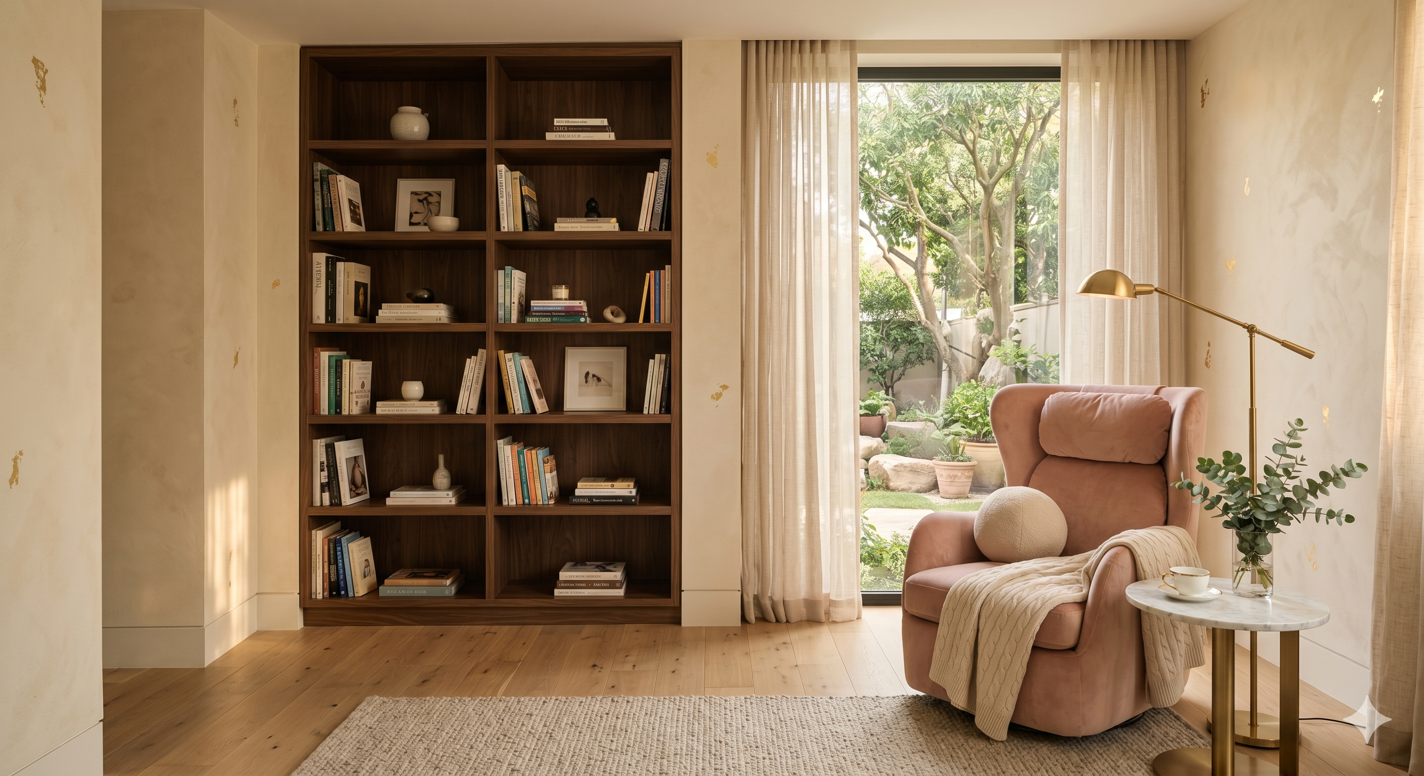 Thư viện, phòng đọc sách tại Bery Home